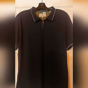 Coastal Grandpa Vibes Larsson & Co Short Sleeve Zip Polo Shirt Streetwear